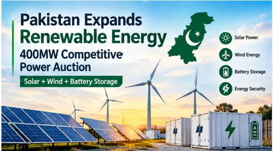 Pakistan Opens New Path for Solar and Wind Power with 400MW Competitive Auction